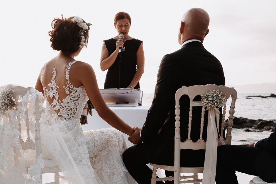 Ceremony at villa Parisi