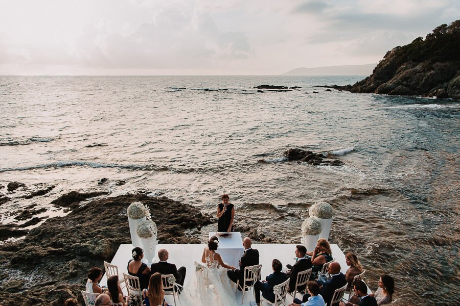 Ceremony at villa Parisi